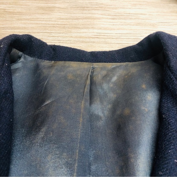 Vintage NCI Collections Navy Wool Blazer with Patches - Picture 8 of 16